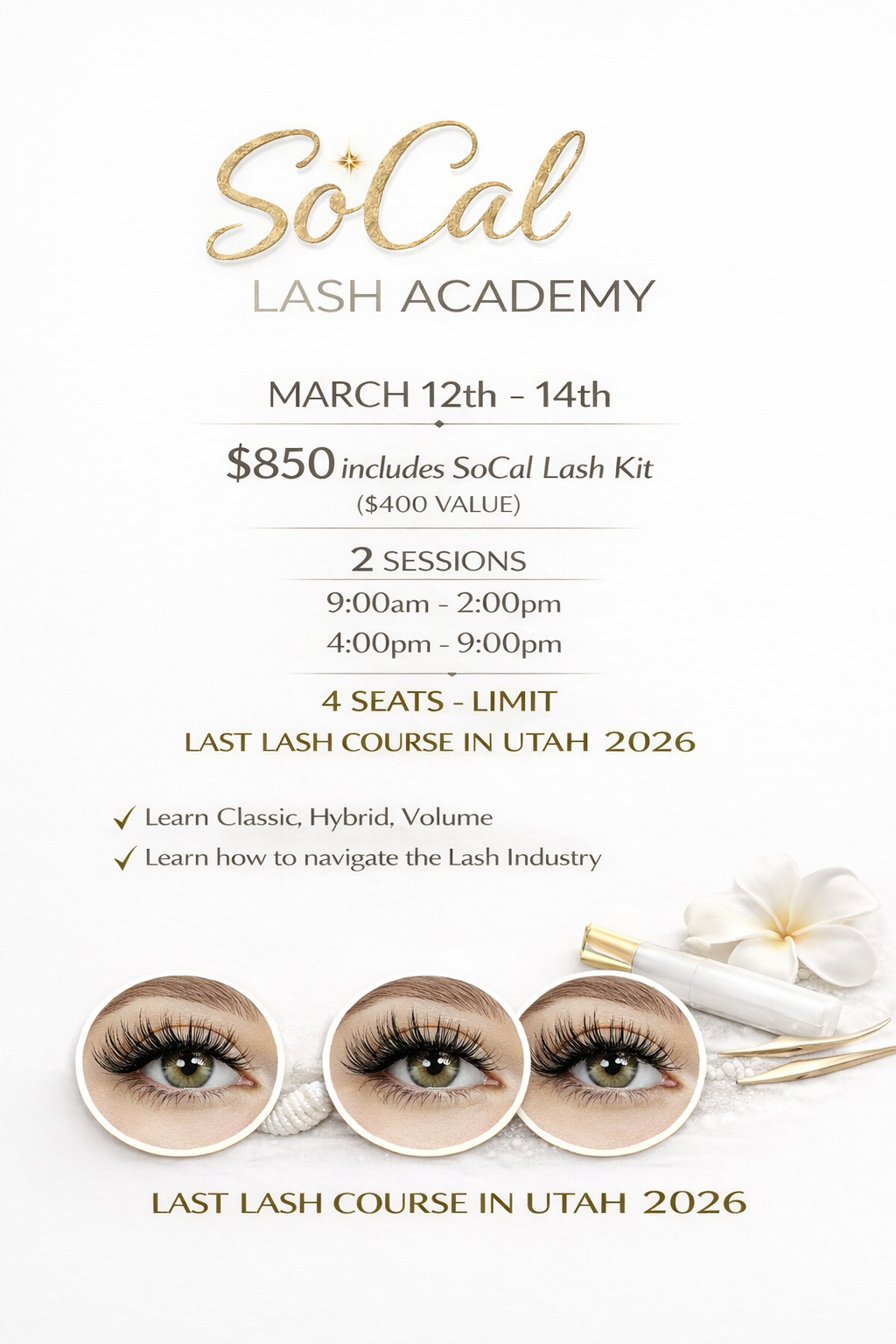 3-Day Hands-on Lash Training